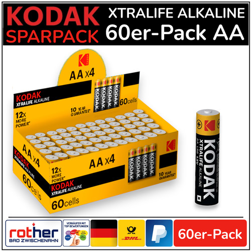 Kodak xtralife alkaline - kodak,